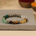 Original Dhanyog Bracelet for Wealth & Prosperity – Natural Crystal Energized Dhanyog Bracelet – Powerful Money Attraction & Good Luck Healing Stones