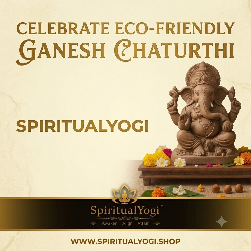 SpiritualYogi Clay Ganesha (9inch to 12inch)