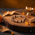 Authentic Silver Capped Rudraksha Bracelet for Men & Women | 5 Mukhi Rudraksha Silver Chain Bracelet